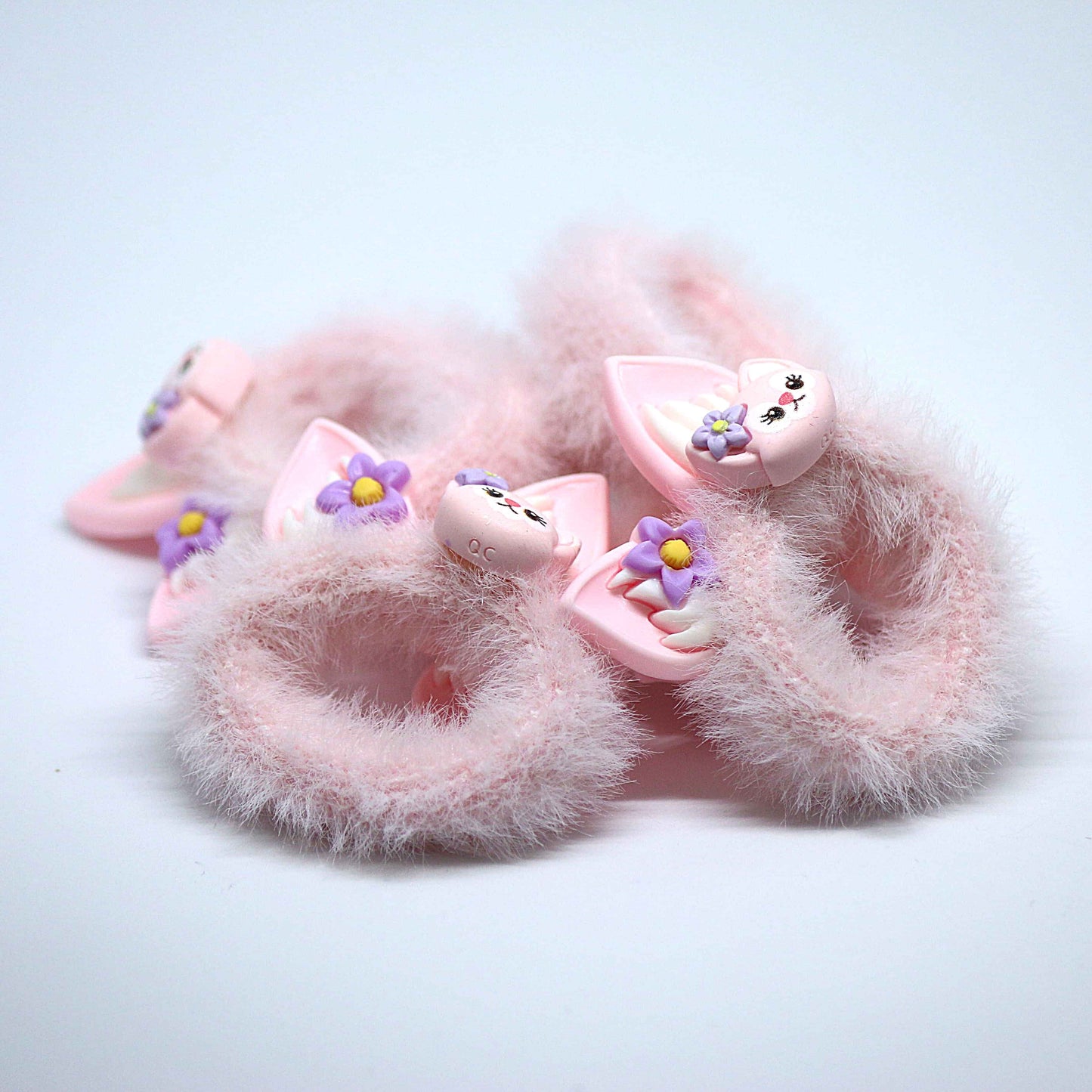 Fluffy Bunny Hair Ties || Rubber Bands