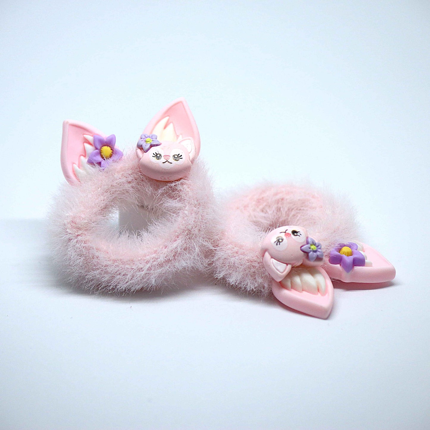 Fluffy Bunny Hair Ties || Rubber Bands