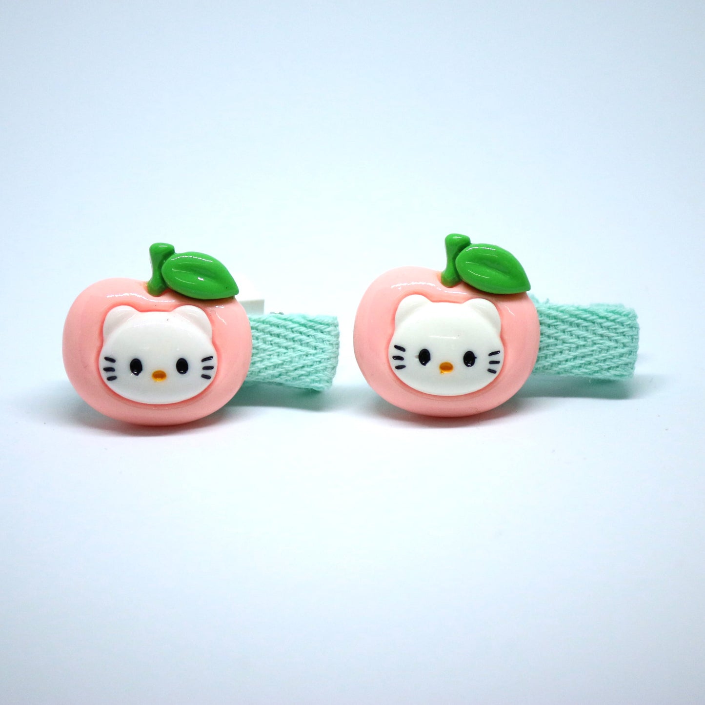 Hello Kitty Green Themed Hair Clips
