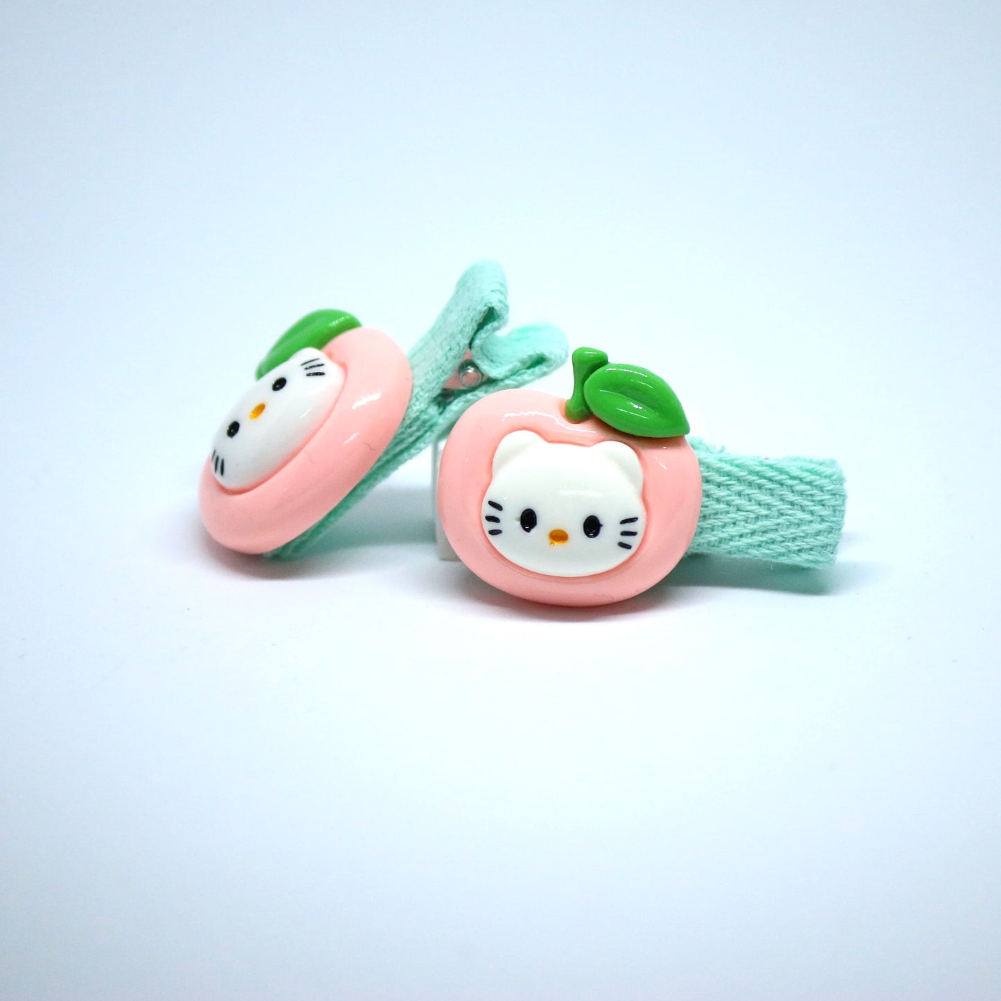 Hello Kitty Green Themed Hair Clips