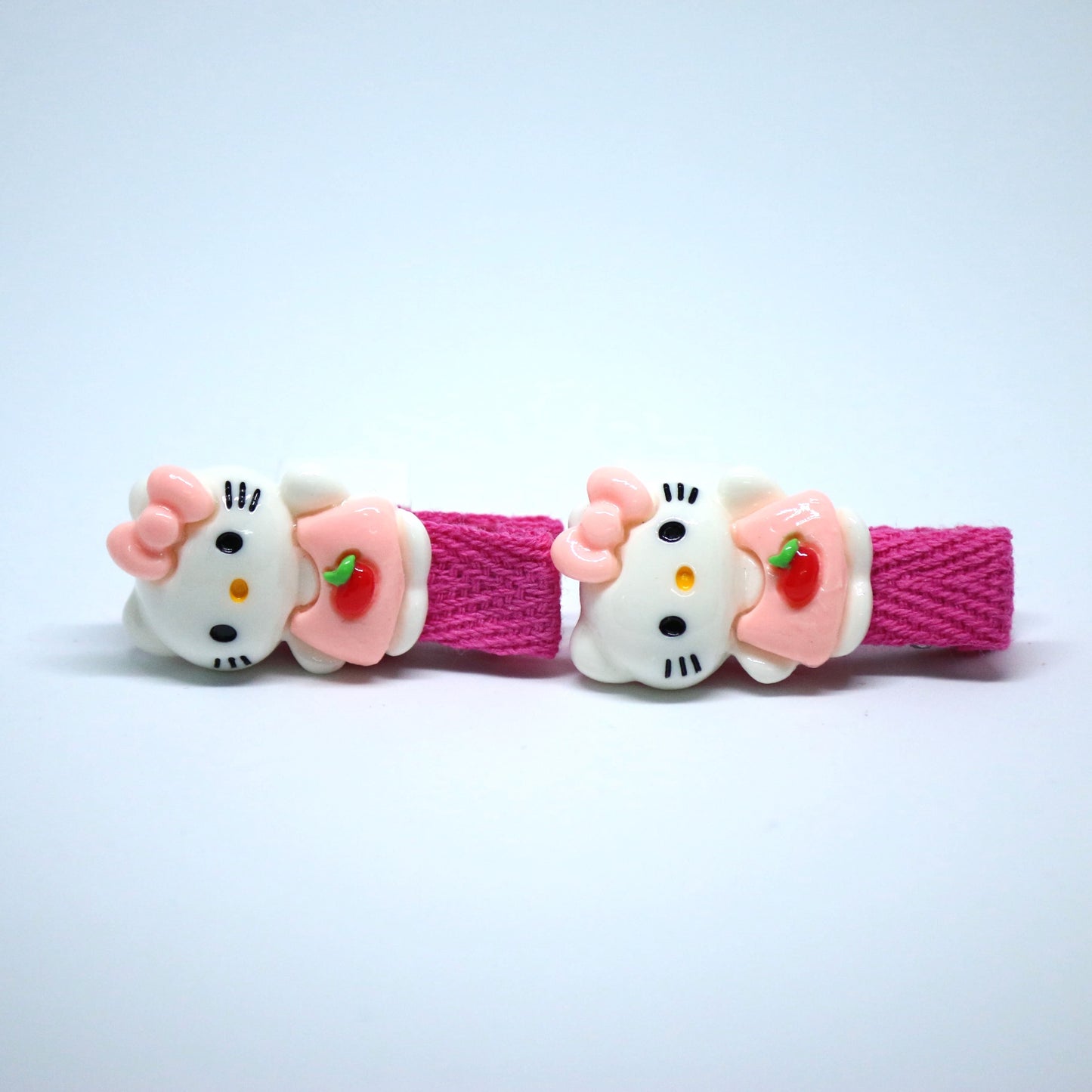 Hello Kitty Bow Clips in Warm Pink