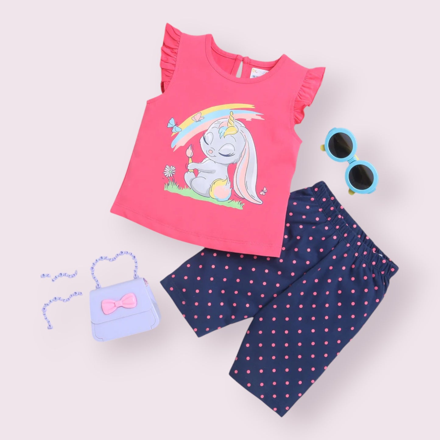 Pink Unicorn Delight Outfit Set