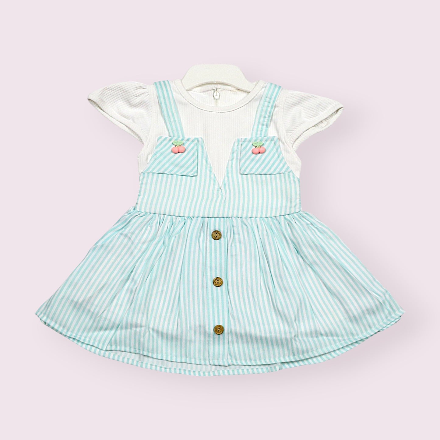 Adorable Mint Striped Frock