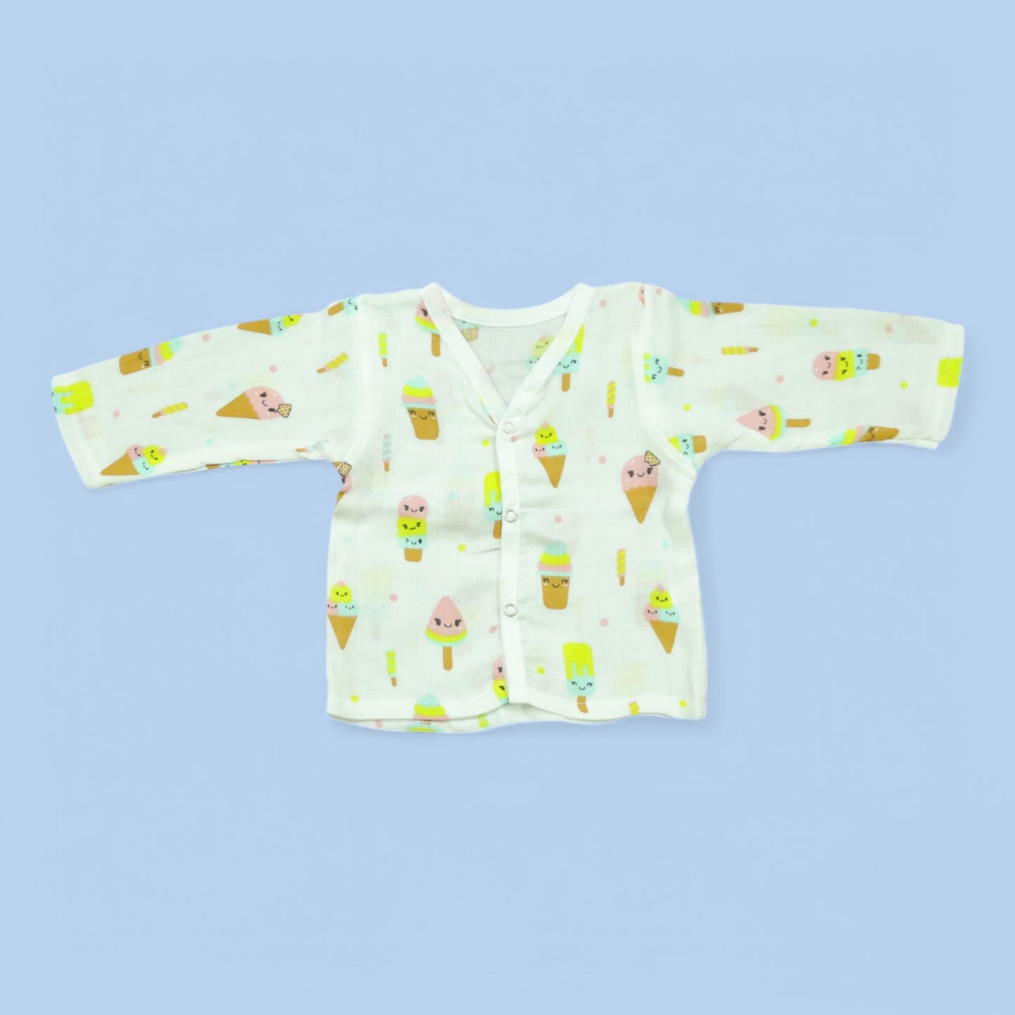 Ice Cream Delight Muslin Full Pant Co-ord Set