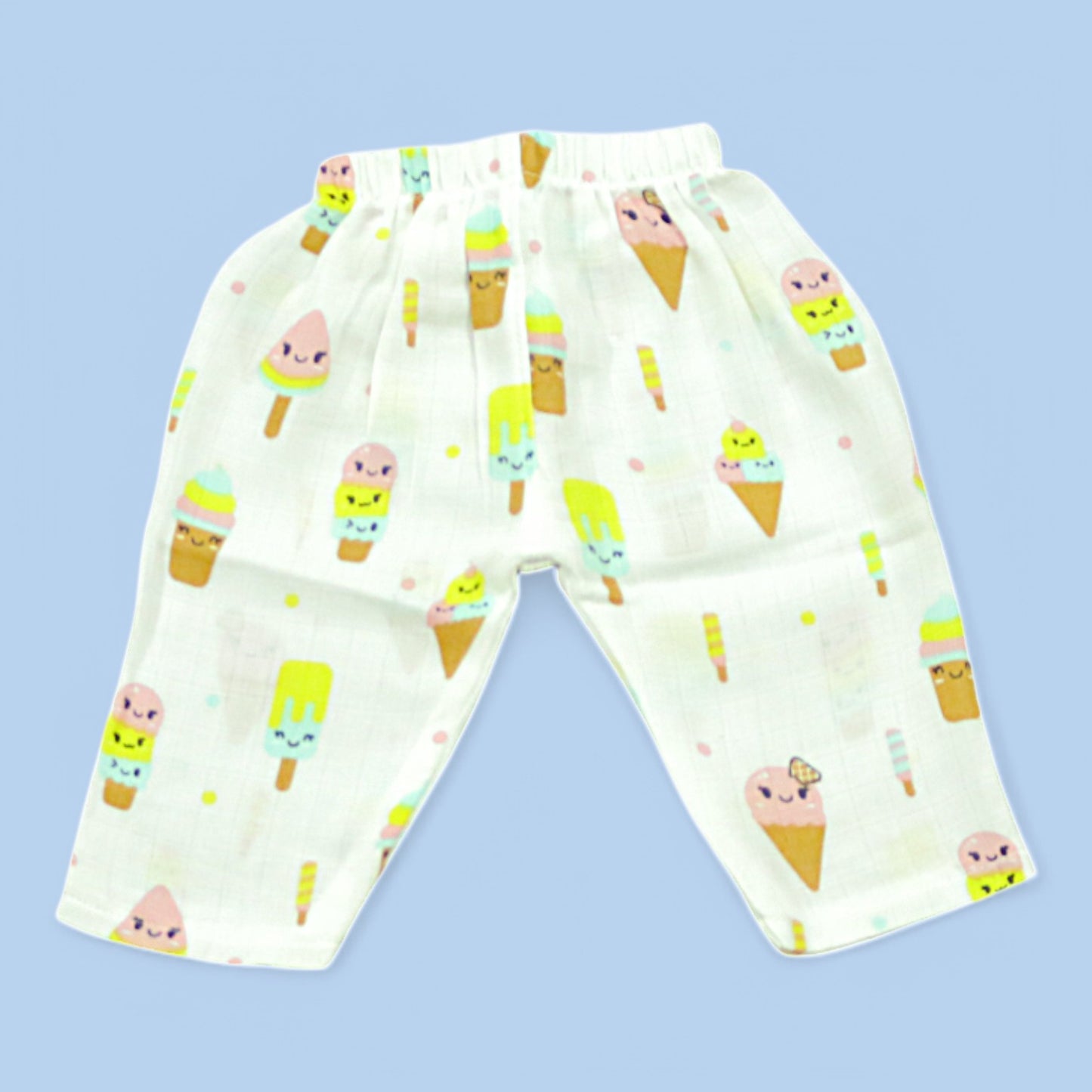 Ice Cream Delight Muslin Full Pant Co-ord Set