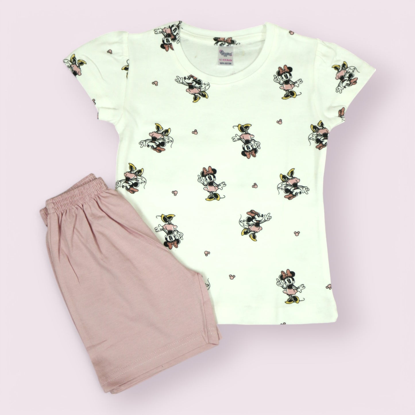 Minnie Mouse Co-Ord Set with Pink Shorts