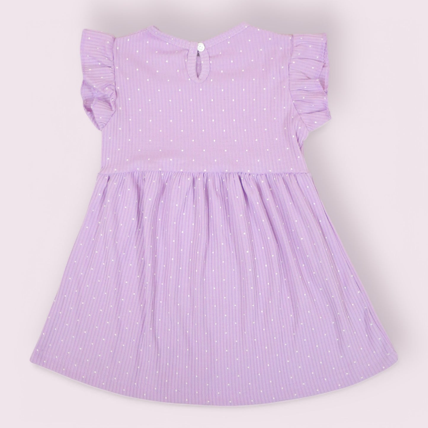 Lavender Dream Frill-Sleeved Frock