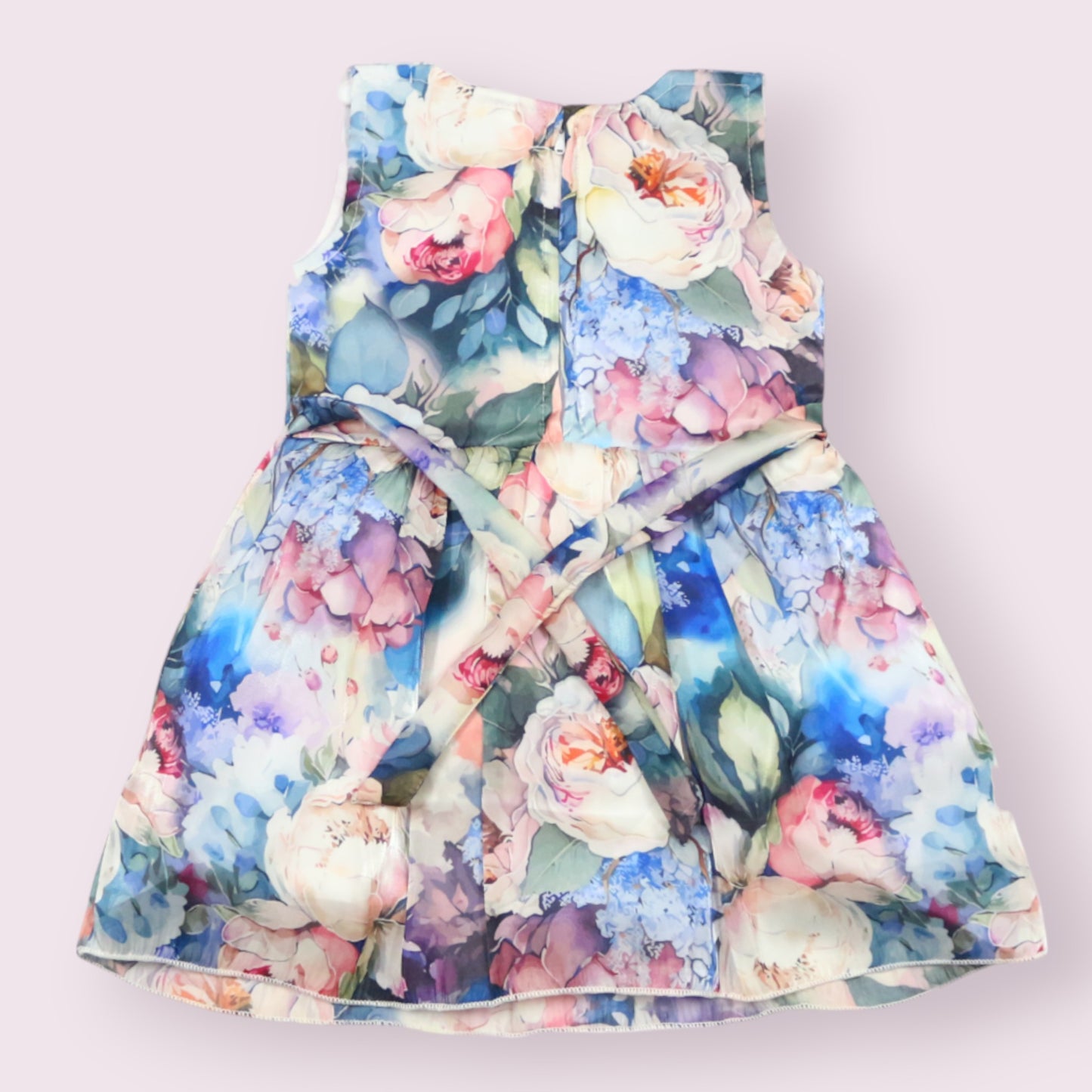 Elegant Floral Sleeveless Frock