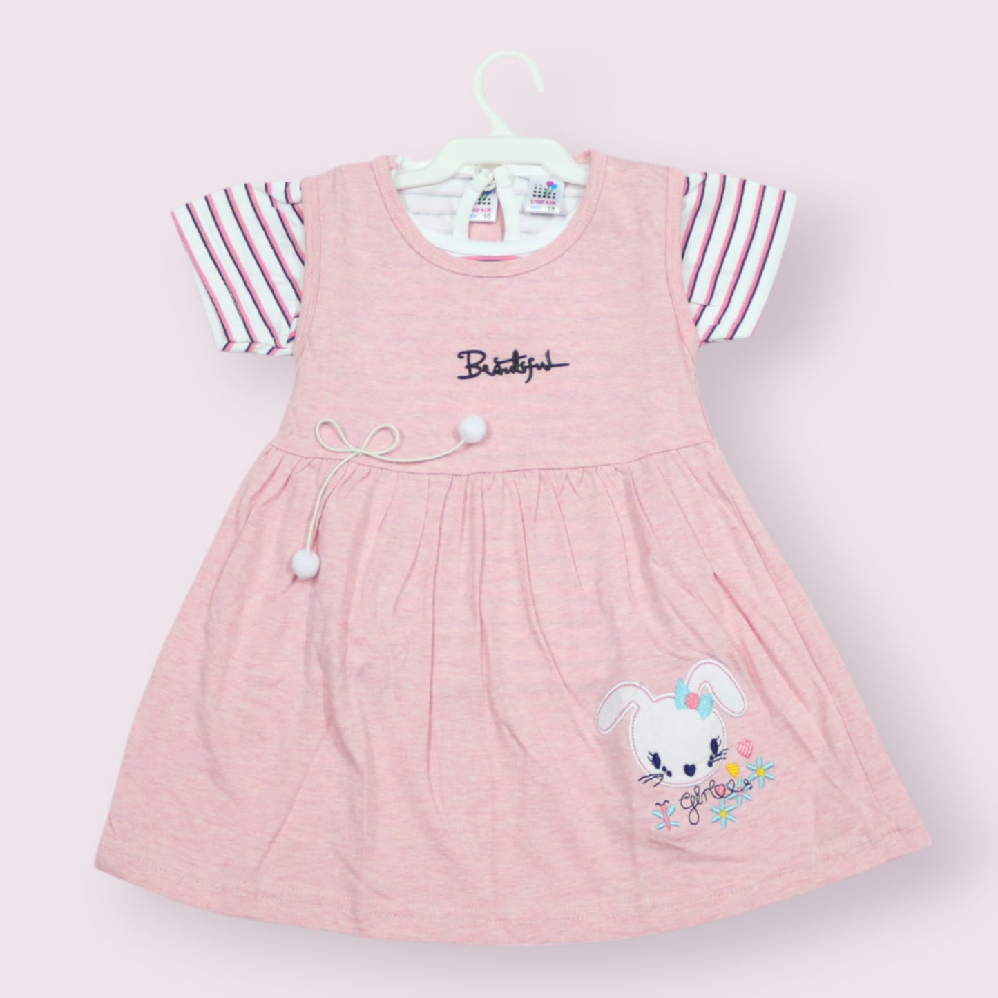 Adorable Pink Bunny-Themed Frock