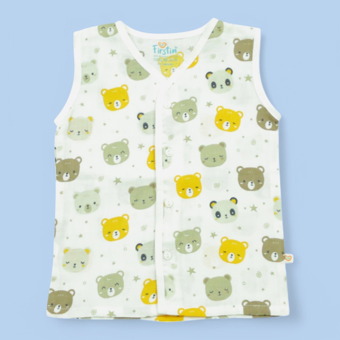 Bear Button Sleeveless Jabla