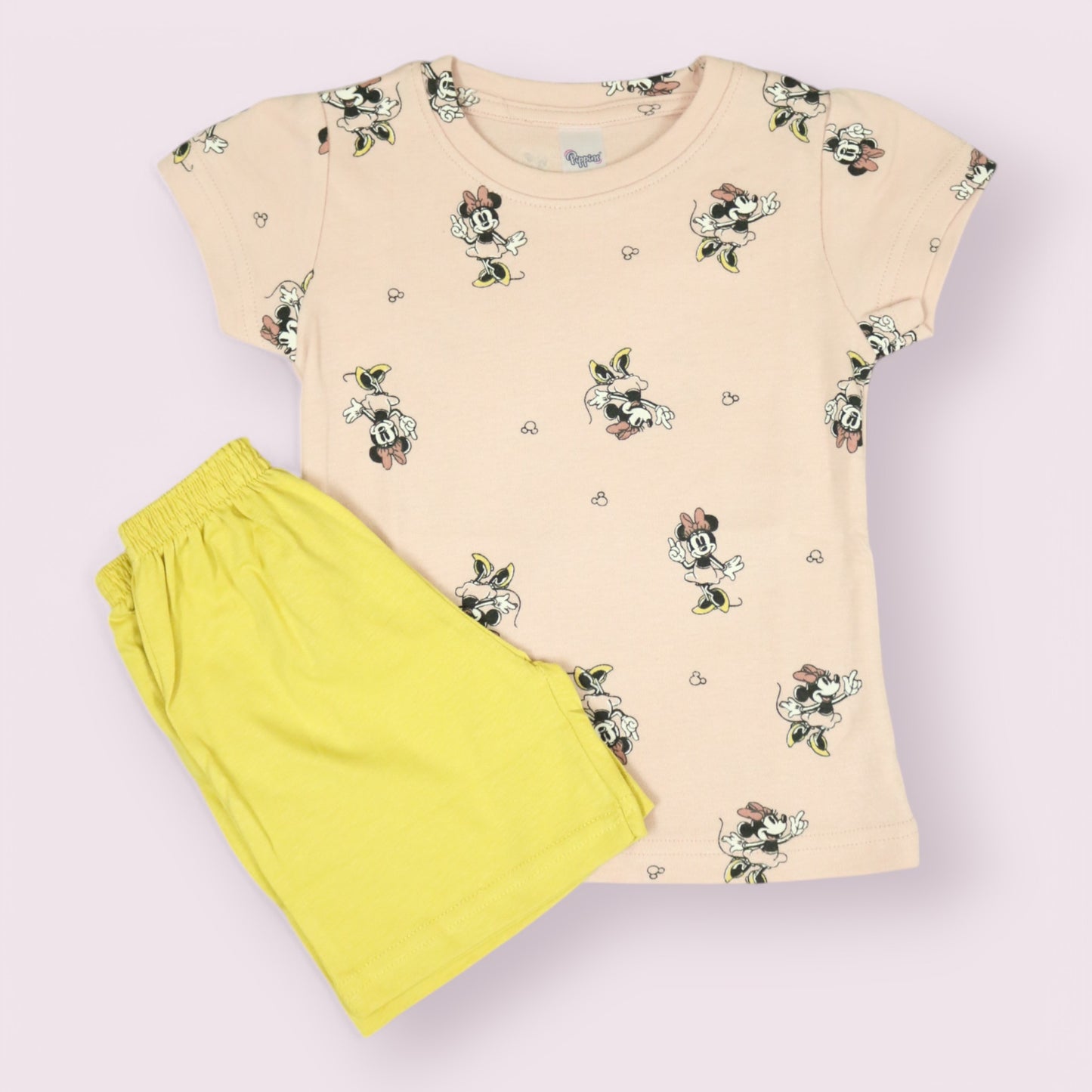 Minnie Mouse Co-Ord Set with Yellow Shorts