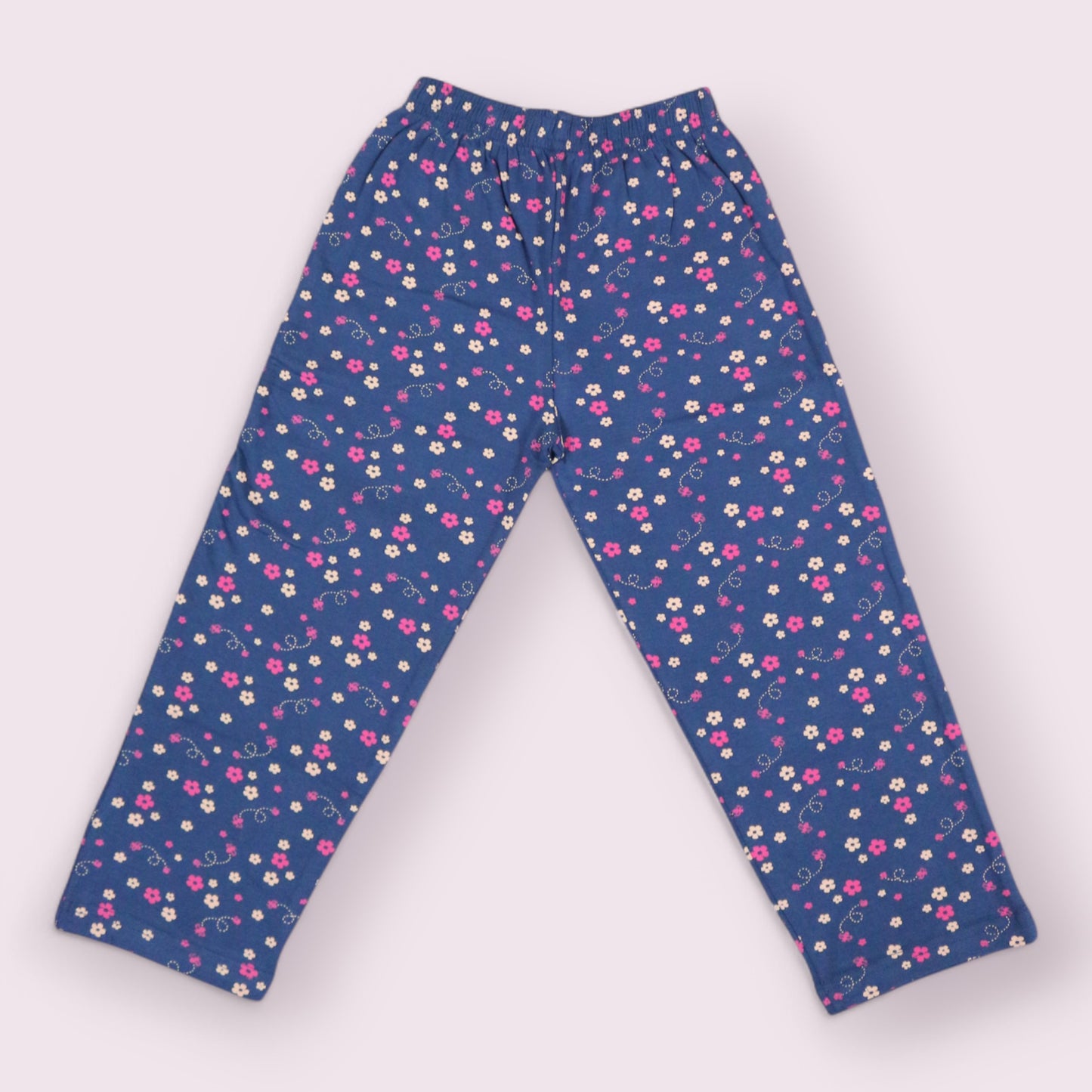 Navy Blue Floral Print Co-Ord Set