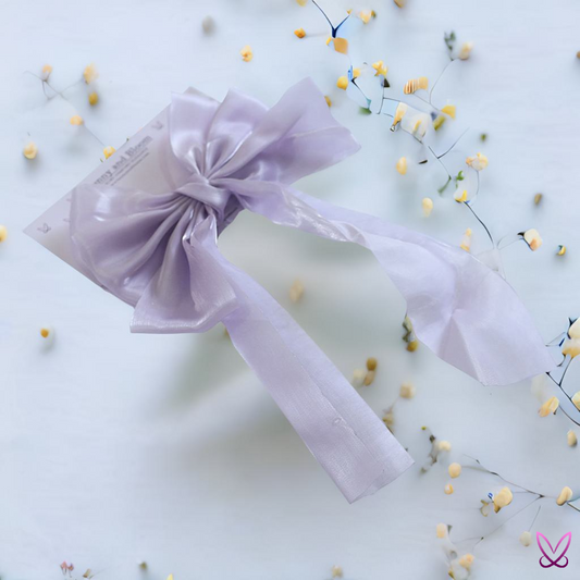 Lavender Glow Satin Hair Bow