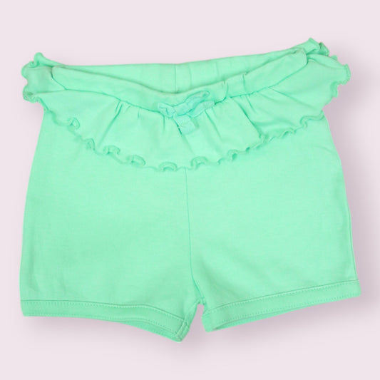 Mint Green Ruffle Shorts