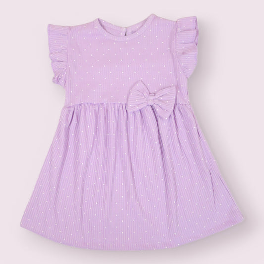 Lavender Dream Frill-Sleeved Frock