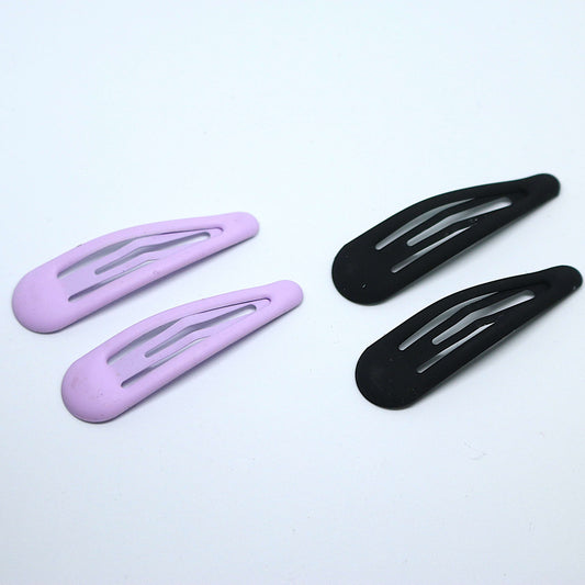 Premium Matte finish tic tac hair clips - Light purple / Lilac and Black
